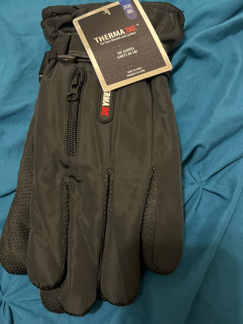 Two Pairs of Black Ski Gloves